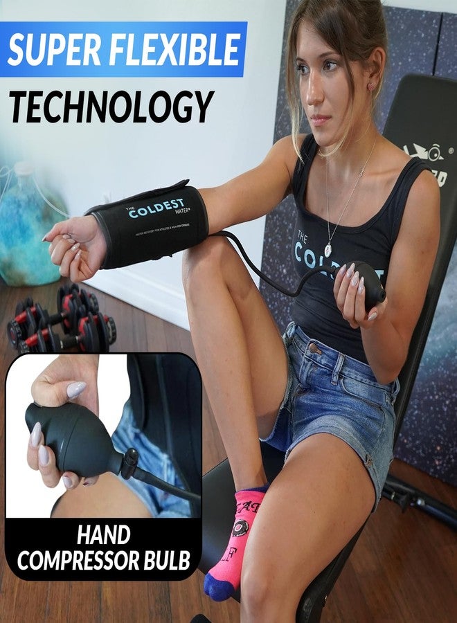 THE COLDEST WATER The Coldest Wrist Ice Pack - Ice Pack Wrist Brace w/Cold Therapy Air Compression - 8” X 16” Wrist Compression Sleeve for Wrist Sprain, Rheumatoid Arthritis, Tendinitis, Swelling Injuries, & More - Image 3